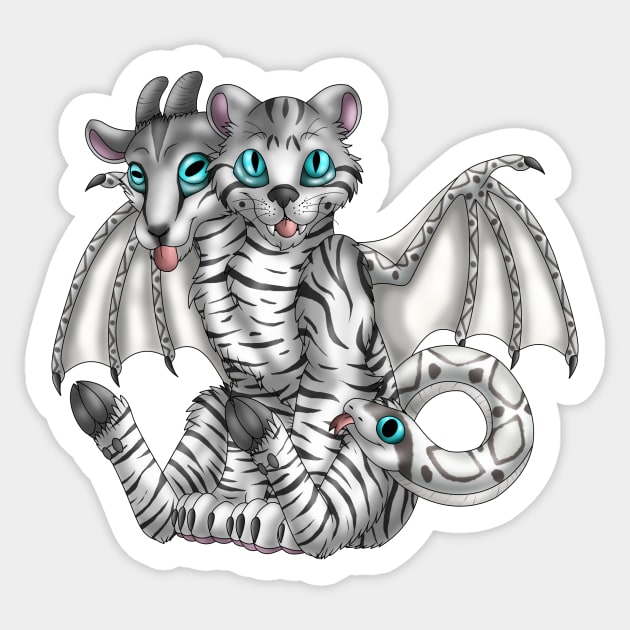 Chimera Cubs: Silver Tabby Sticker by spyroid101